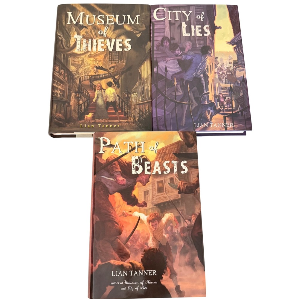 The Keepers Trilogy Lian Tanner Hardcover Books Museum Thieves OOP RARE NEW